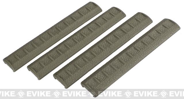 APS Rubber Rail Cover for 20mm Rails - Set of 4 (Color: Foliage Green)
