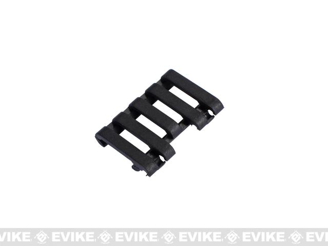 Element 5-Slot Rail Cover with Wire Loom (Color: Black)