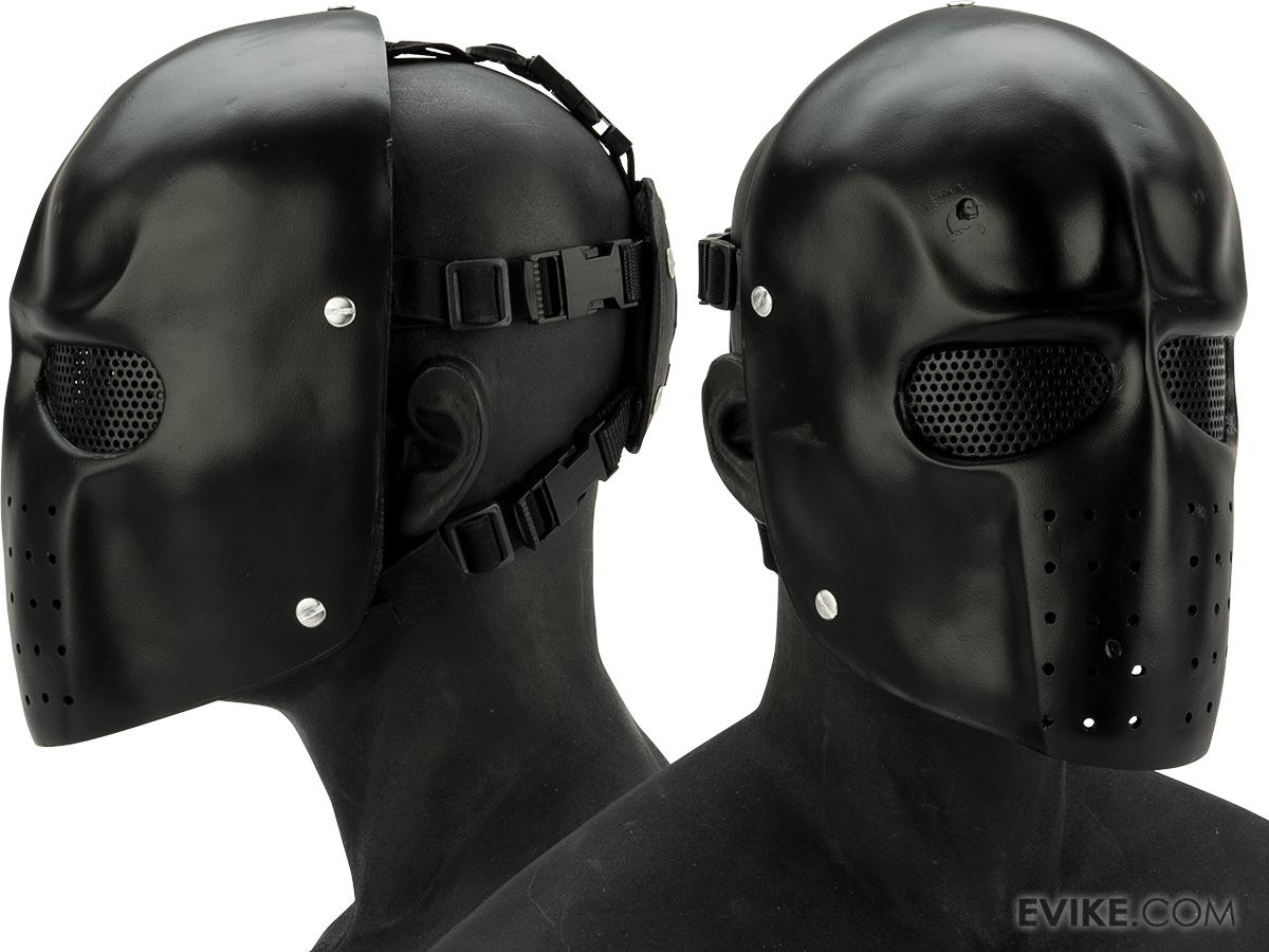 RCustom Fiberglass "Army" Full Face Mask (Color Matte Black