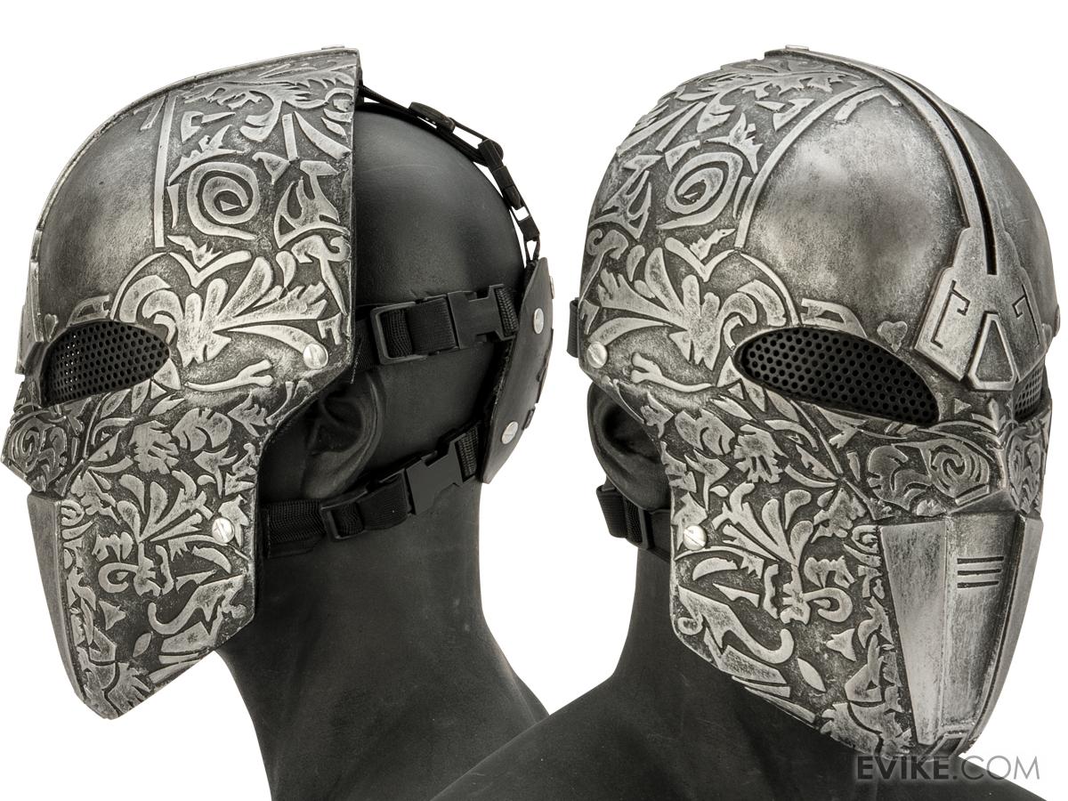 RCustom Fiberglass Wire Mesh "Acolyte Type 2" Mask Silver