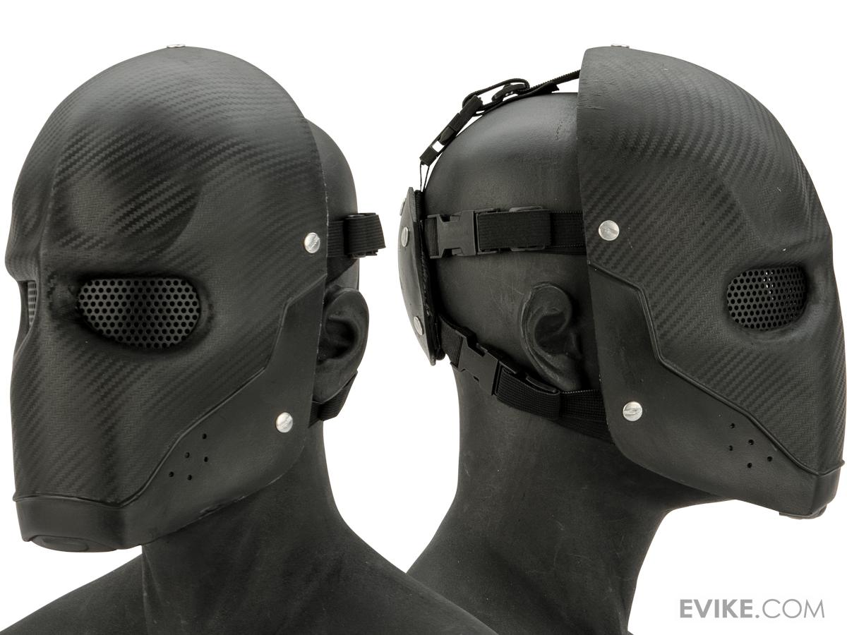 RCustom Fiberglass Wire Mesh Airsoft Army Mask Carbon