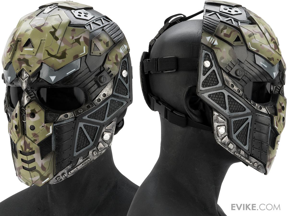 RCustom Fiberglass "Raptor" Full Face Mask (Color Woodland