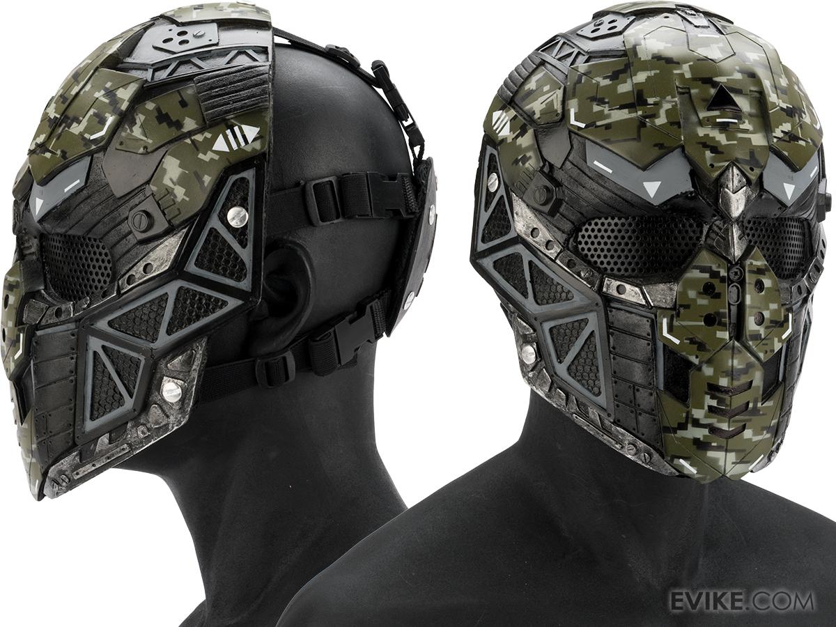 RCustom Fiberglass "Raptor" Full Face Mask (Color OD Camo
