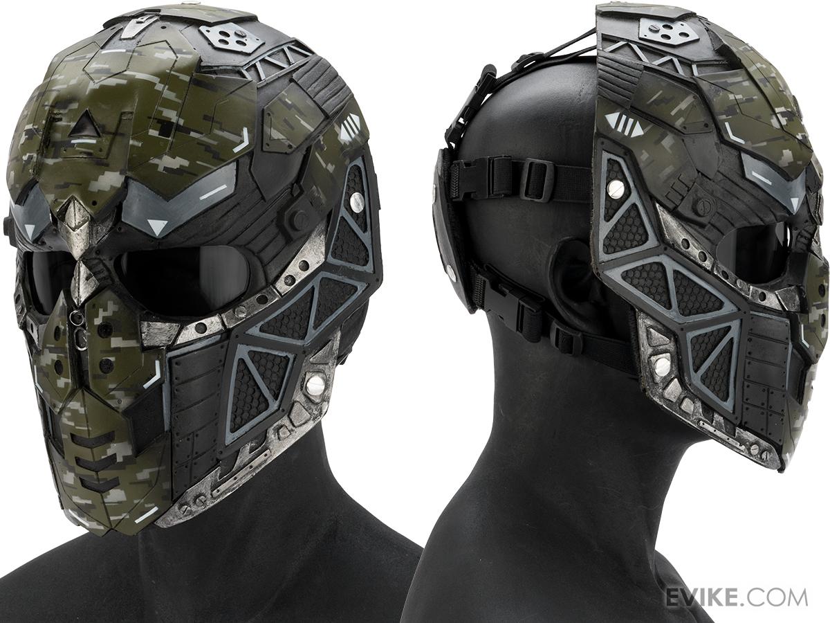 RCustom Fiberglass "Raptor" Full Face Mask (Color OD Camo