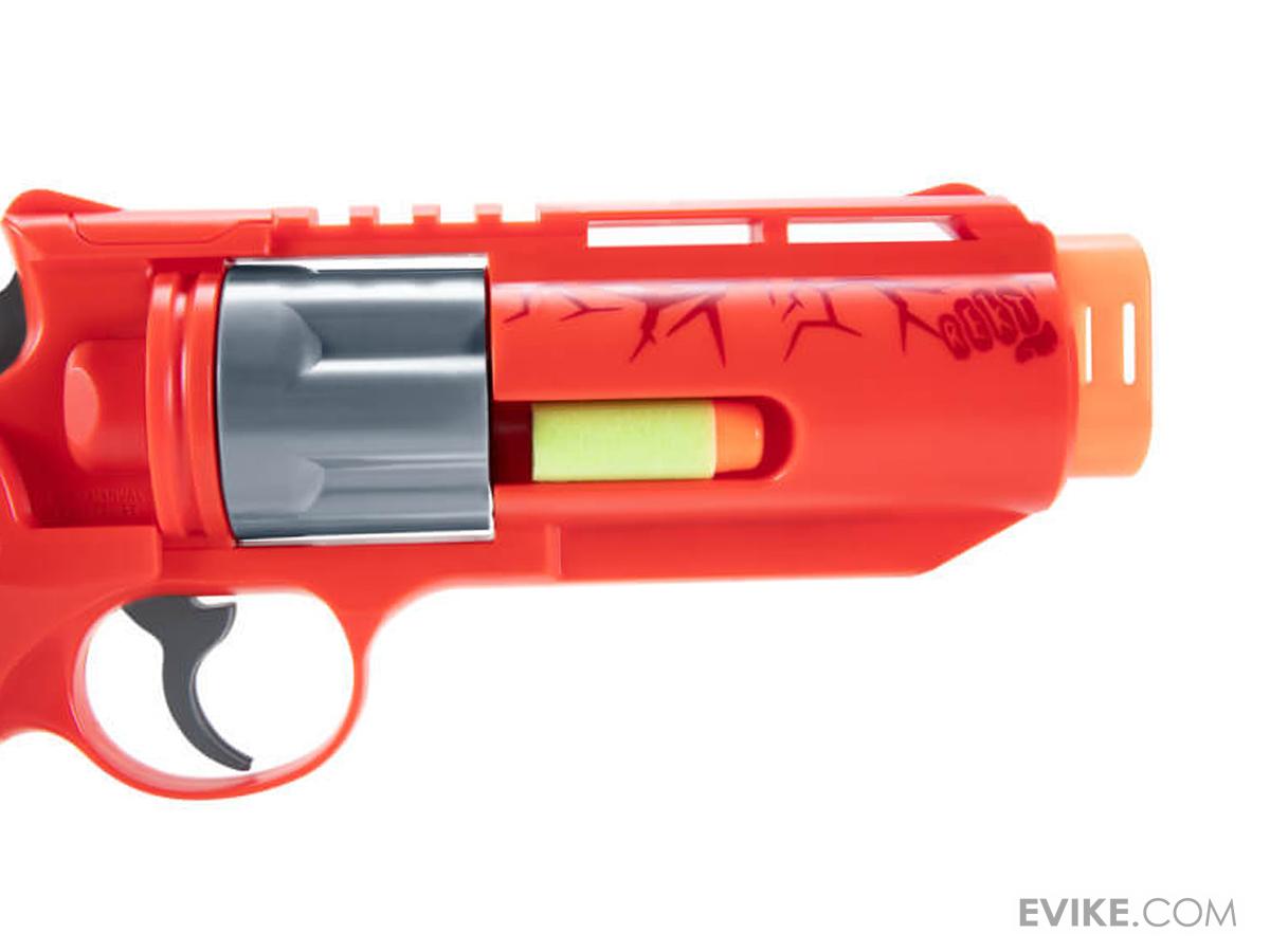 Umarex REKT Jury CO2 Powered Foam Dart Revolver (Color Red), MORE