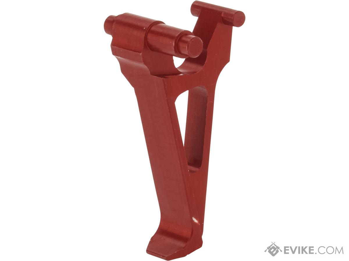 Retro Arms CNC Machined Aluminum Trigger for AK Series AEG Rifles (Color: Red / Style A)