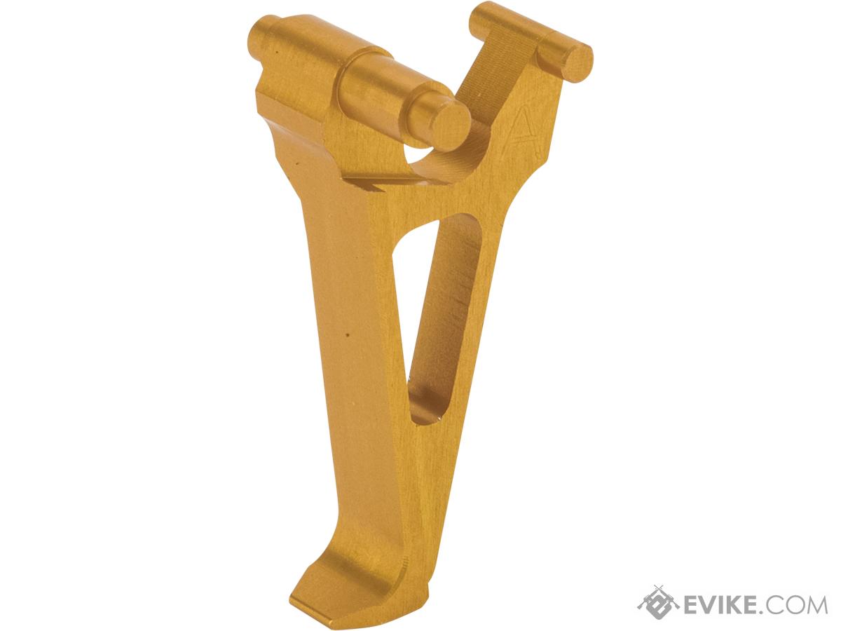 Retro Arms CNC Machined Aluminum Trigger for AK Series AEG Rifles (Color: Gold / Style A)