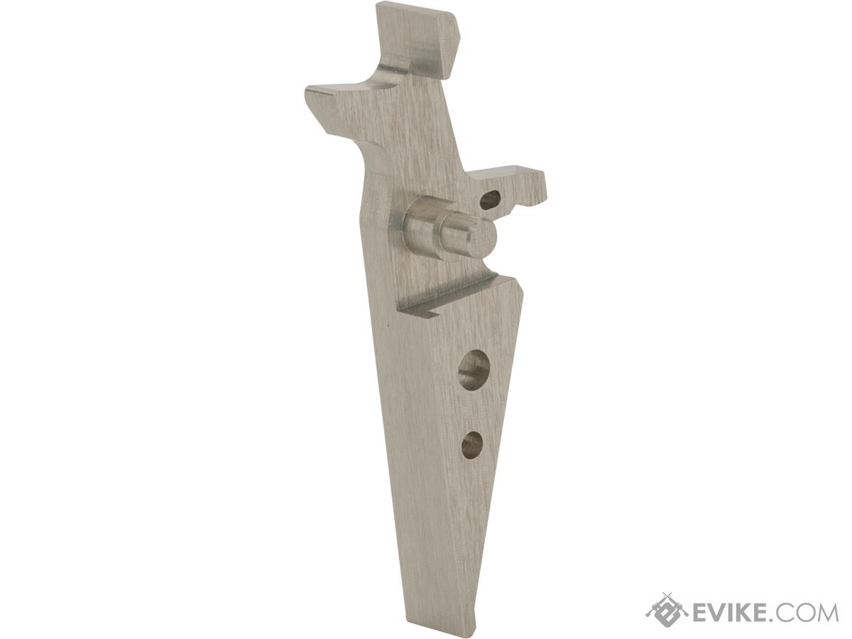 Retro Arms CNC Machined Aluminum Trigger for M4 / M16 Series AEG Rifles (Color: Silver / Style A)