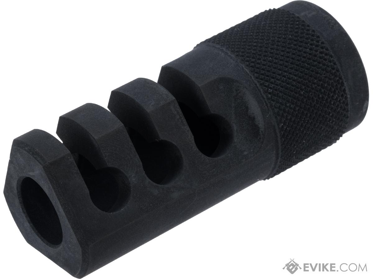 Retro Arms CZ 14mm Positive CNC Muzzle Brake for Airsoft AEGs (Model: Type C)