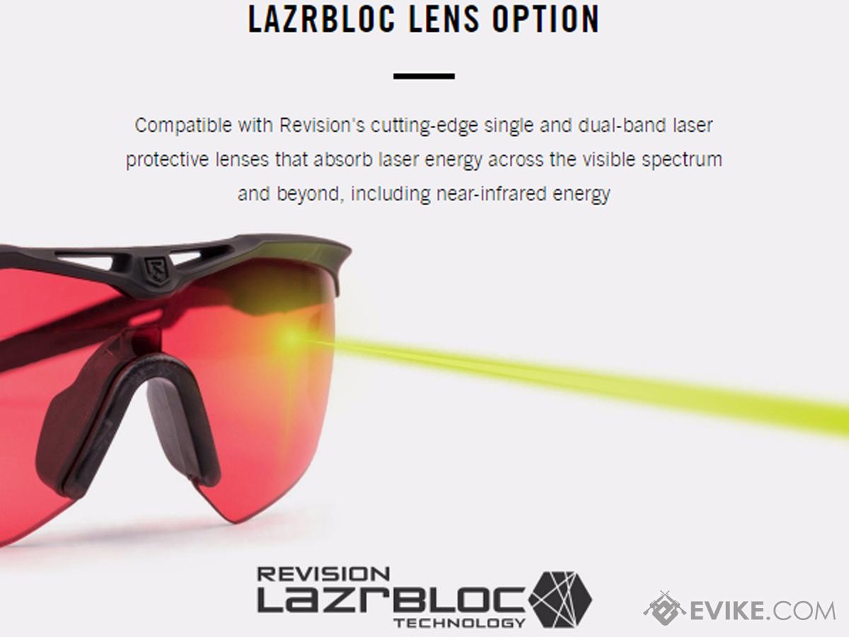 Revision Stingerhawk Deluxe Shooter's Ballistic Eyewear Kit (Color Black Frame / Clear, Smoke