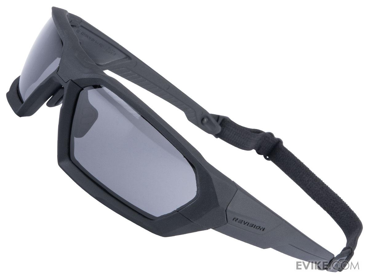 Revision ShadowStrike Ballistic Sunglasses Deluxe Kit (Color: Black Frame / Yellow, Clear & Smoke Lens)