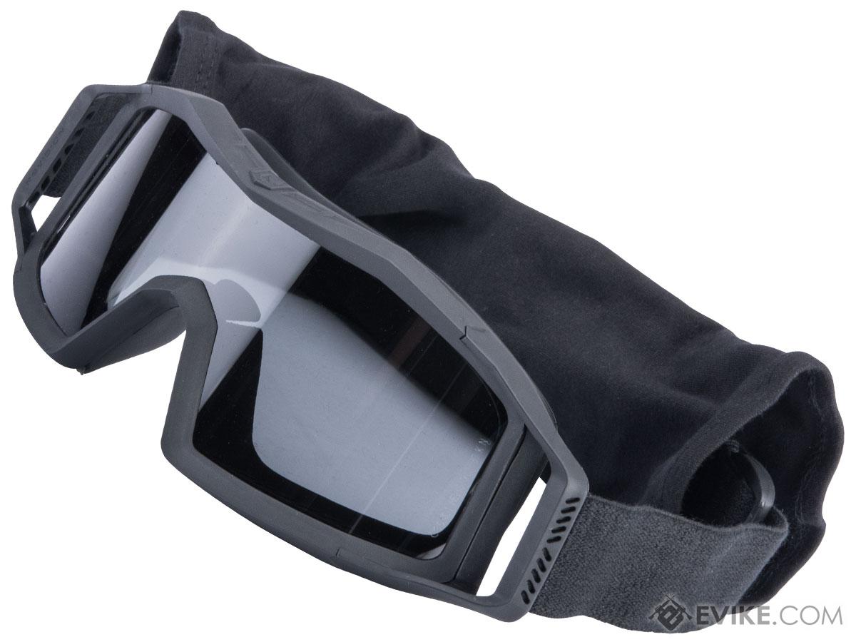 Revision Wolfspider® Ballistic Goggles Essential Kit (Color: Black Frame / Clear & Smoke Lens)