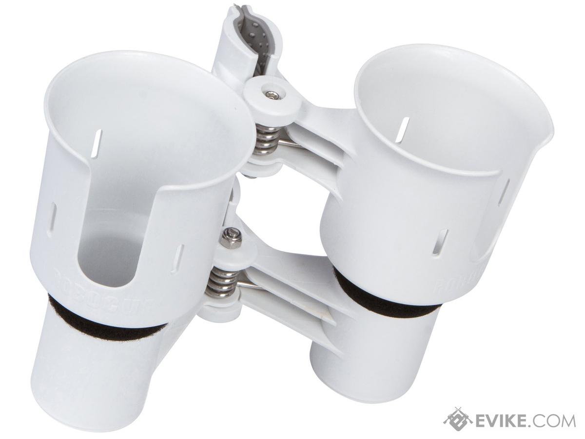 The RoboCup Portable Beverage Caddy / Cup Holder (Color: White)