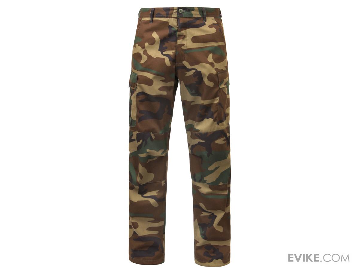 Rothco Relaxed Fit Zipper Fly BDU Pants (Color: Woodland / X-Large ...