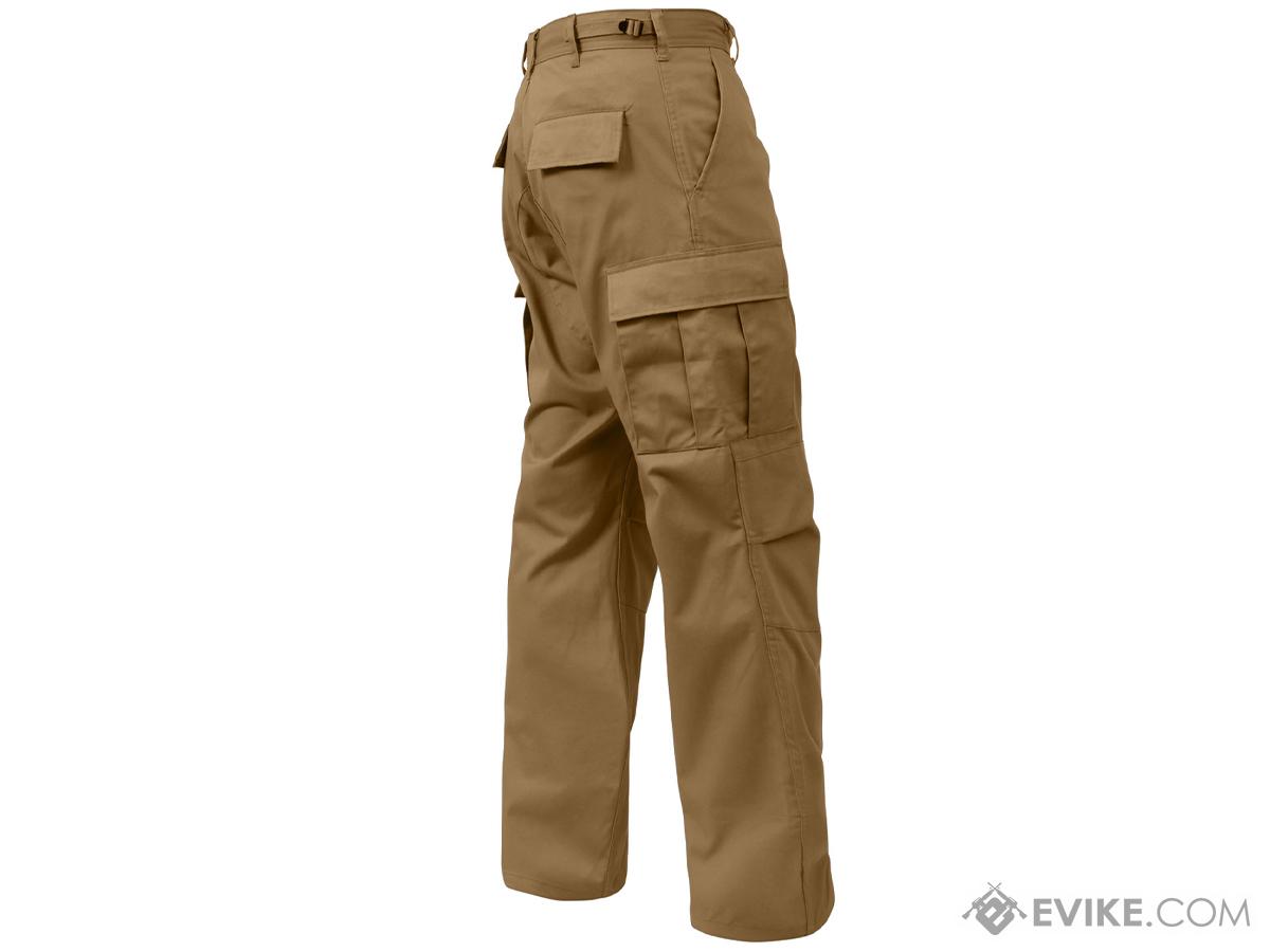 Rothco Relaxed Fit Zipper Fly BDU Pants (Color: Coyote Brown / Large ...
