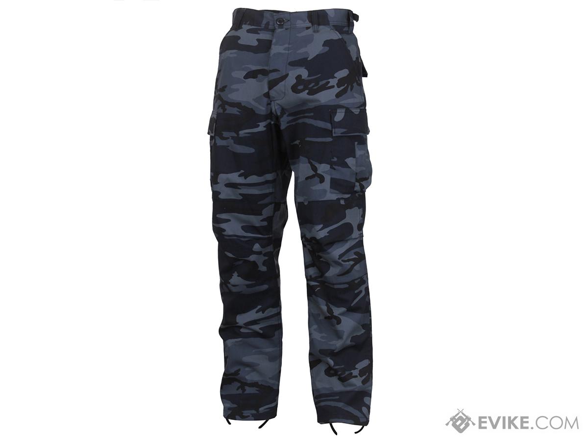 Rothco Camo Tactical BDU Pants (Color: Midnight Blue Camo / Large)