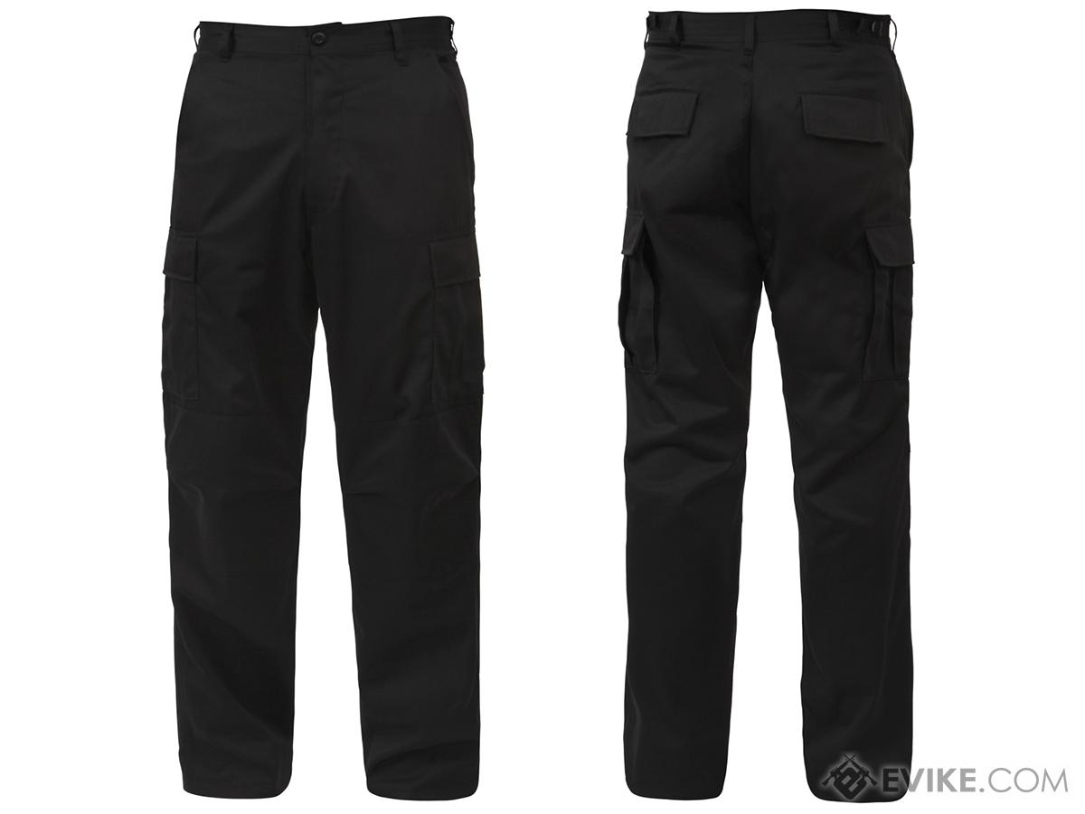 Rothco Camo Tactical BDU Pants (Color: Black / Small)