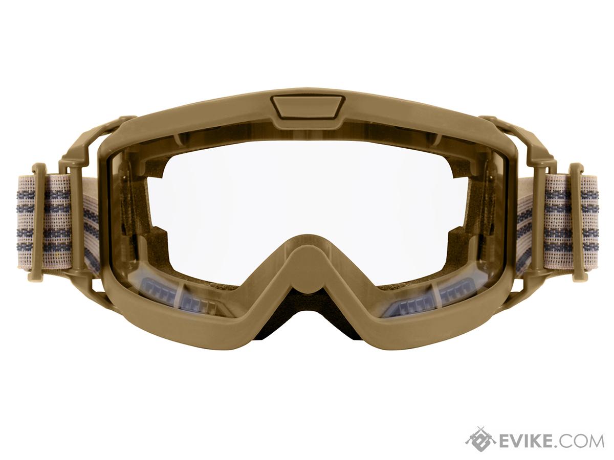 Rothco OTG (Over the Glasses) ANSI Rated / Mil-Spec Ballistic Goggles (Color: Coyote Brown / Clear Lens)