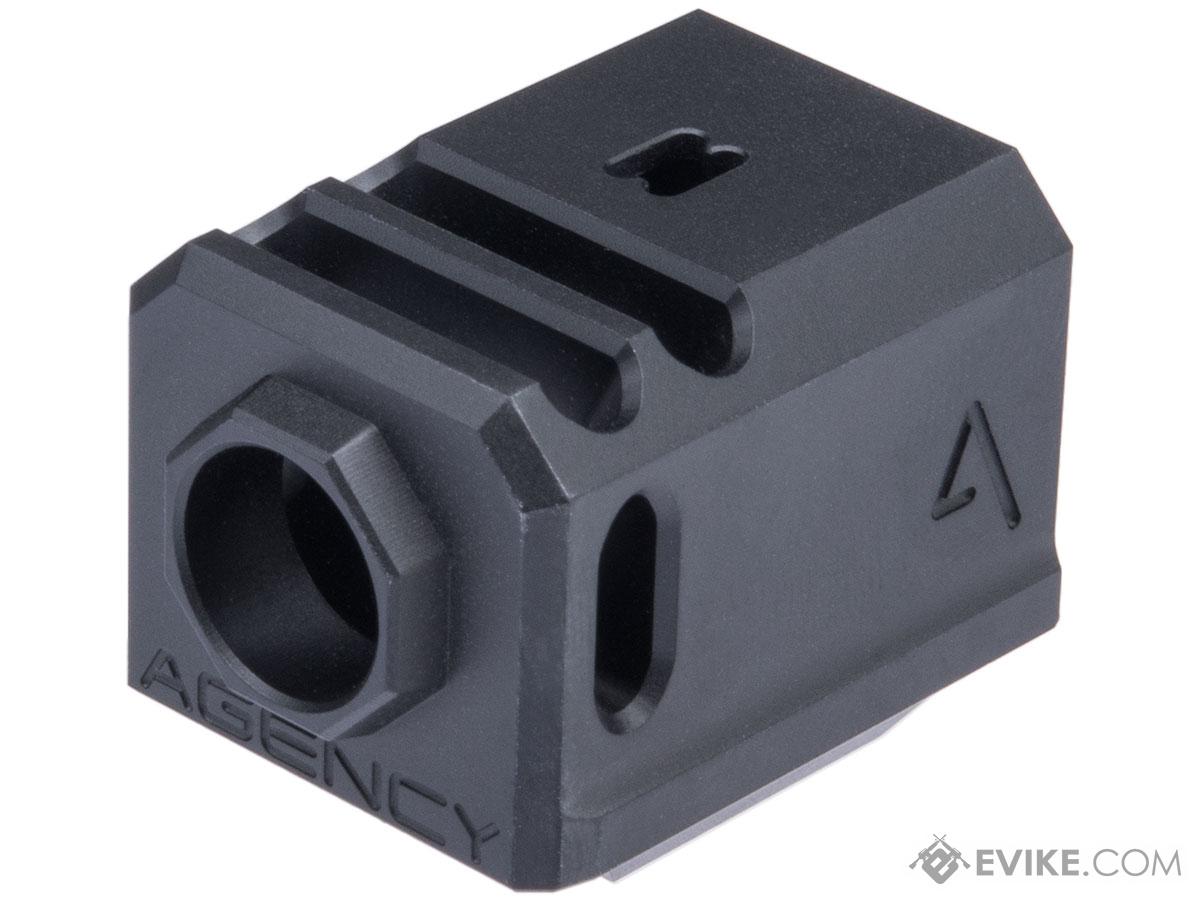 RWA Agency Arms 417 Dual Port Compensator for Elite Force GLOCK Series Gas Blowback Airsoft Pistols (Color: Black)