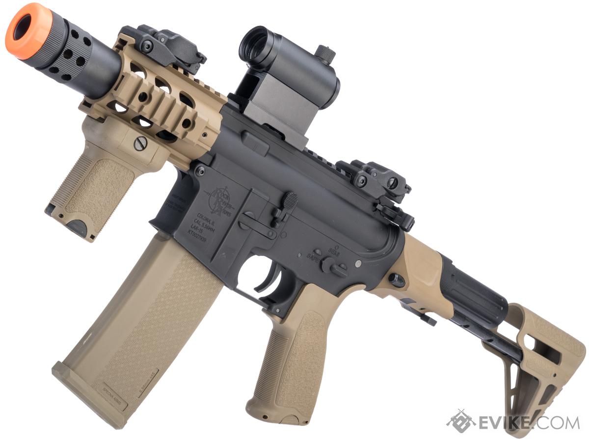 Specna Arms / Rock River Arms Licensed EDGE Series M4 AEG (Model: M4 PDW w/ PDW Stock / 2-Tone Black and Tan)