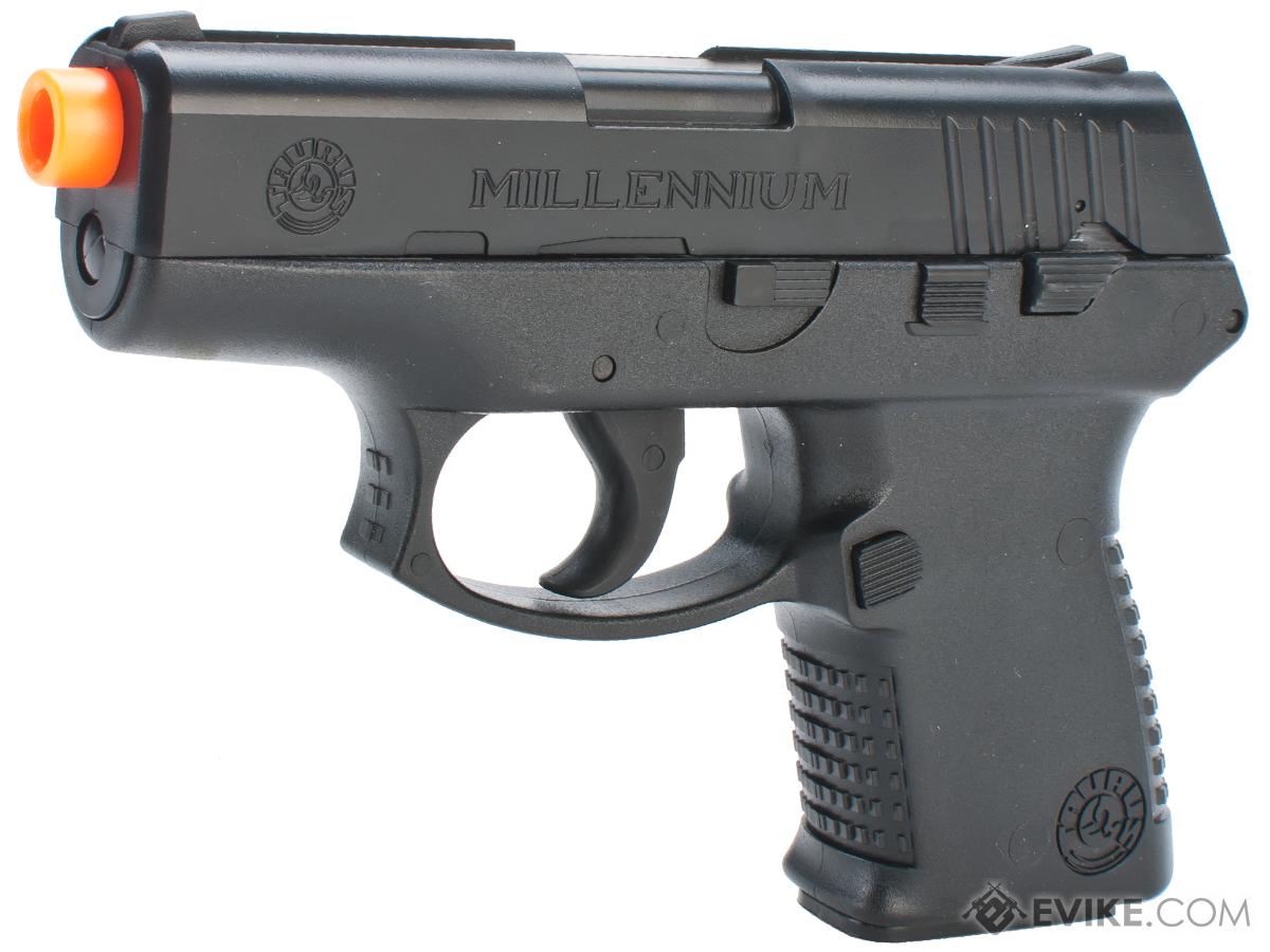 Swiss Arms Millennium PT111 Airsoft Spring Pistol by CyberGun (Color: Black)