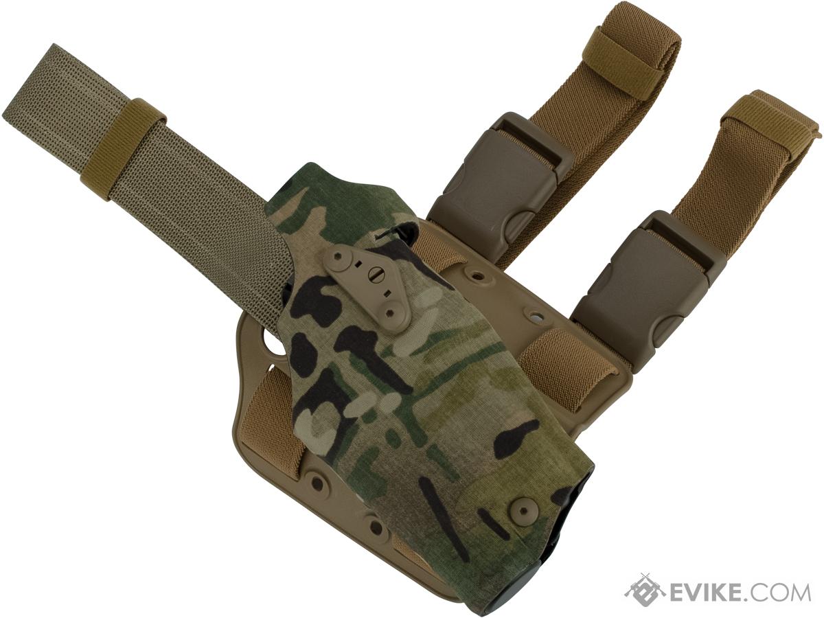 SAFARILAND 6354DO ALS Optic-Ready Tactical Holster (Model: GLOCK 17/22 with M3 Weapon Light / Multicam / Right Hand)