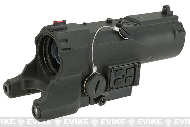 NcStar / VISM ECO 4x34 Scope w/ Green Laser, Nav LED, and Blue Illuminated Reticle (Urban Tactical Reticle) (Color: Black)