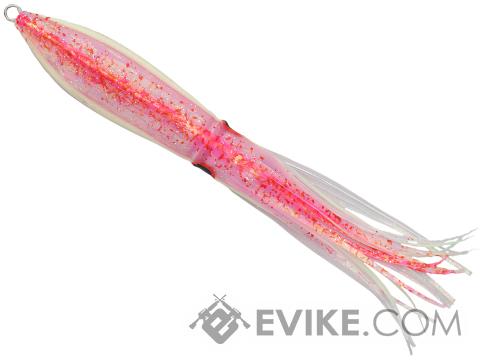 Sea Falcon Slow Squid Deep Sea Fishing Jig (Model: 400g Pink / Black-Glowing Stripe)