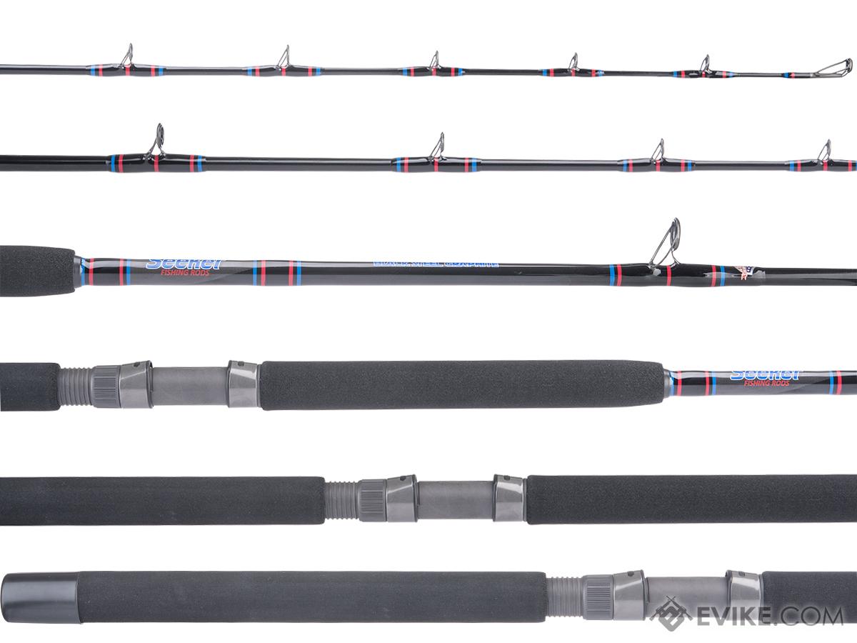 Seeker Black Steel Graphite Fishing Rod (Model: Live Bait / G 270-7')
