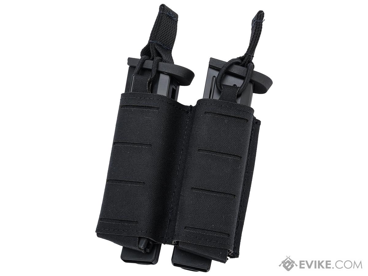 Sentry Staggered Column Double Pistol Magazine Pouch (Color: Black)