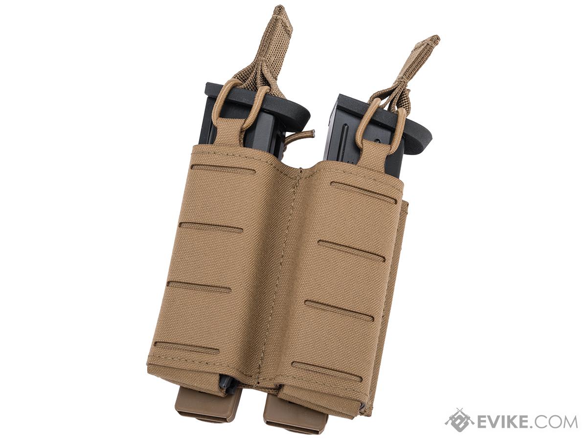 Sentry Staggered Column Double Pistol Magazine Pouch (Color: Coyote Brown)