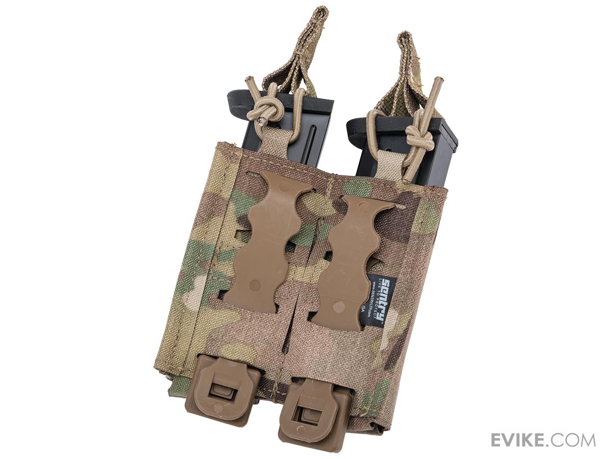 Sentry Staggered Column Double Pistol Magazine Pouch (Color Multicam