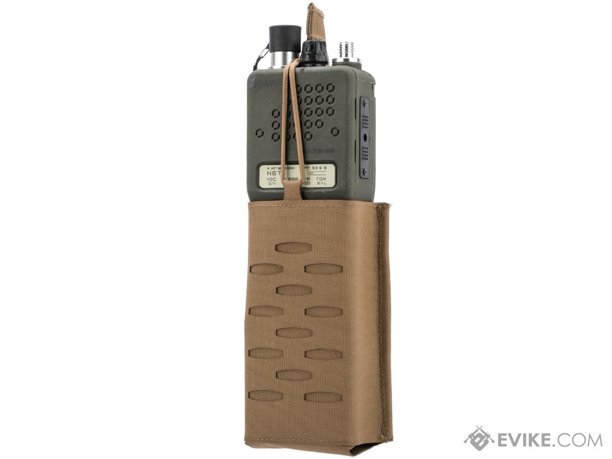 Sentry Staggered Column Radio Pouch (Color: Coyote Brown)
