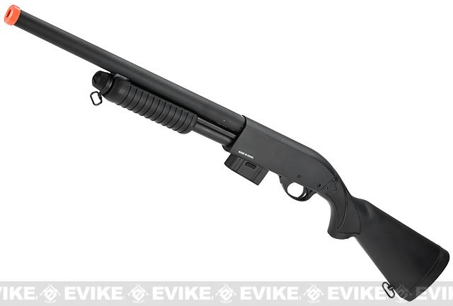 A&K M870 Type Full Metal 400 FPS Airsoft Training Shotgun (Version: Long Version / Black)