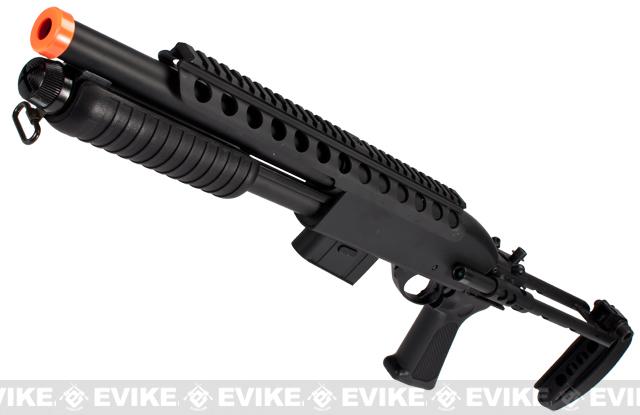 A&K Bravo Full Metal M870 Tactical Tac Shot Airsoft Shotgun (400 FPS)