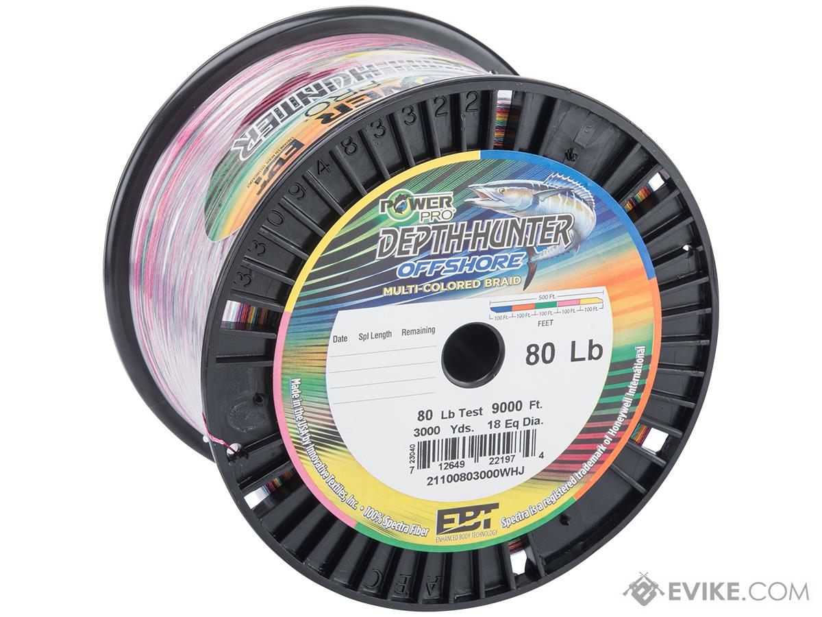 PowerPro Depth-Hunter Offshore Multi-Color Braided Fishing Line (Model:  80lbs / 3000yds), MORE, Fishing, Lines -  Airsoft Superstore