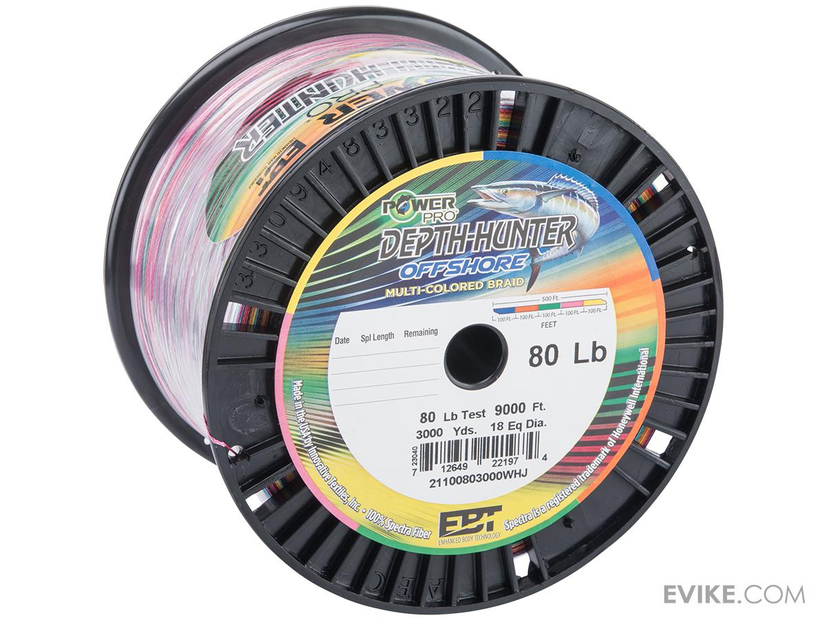 PowerPro Depth-Hunter Offshore Multi-Color Braided Fishing Line (Model:  80lbs / 3000yds), MORE, Fishing, Lines -  Airsoft Superstore