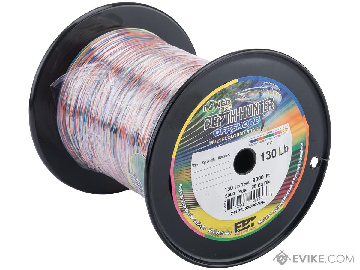 PowerPro Depth-Hunter Offshore Multi-Color Braided Fishing Line (Model:  130lbs / 3000yds)