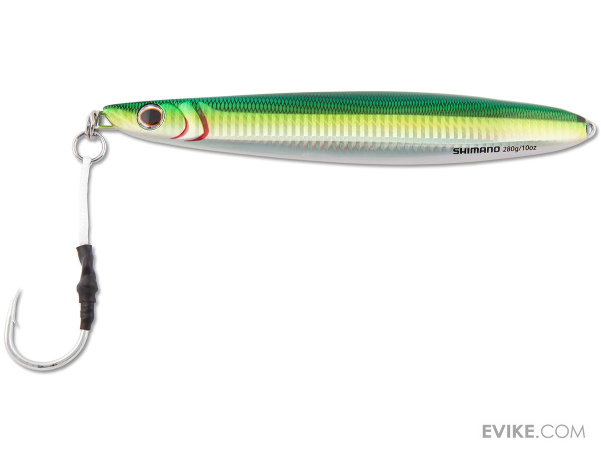 Shimano Butterfly Flat Side Jig (Color Green Silver / 224g / 7/0 Hook