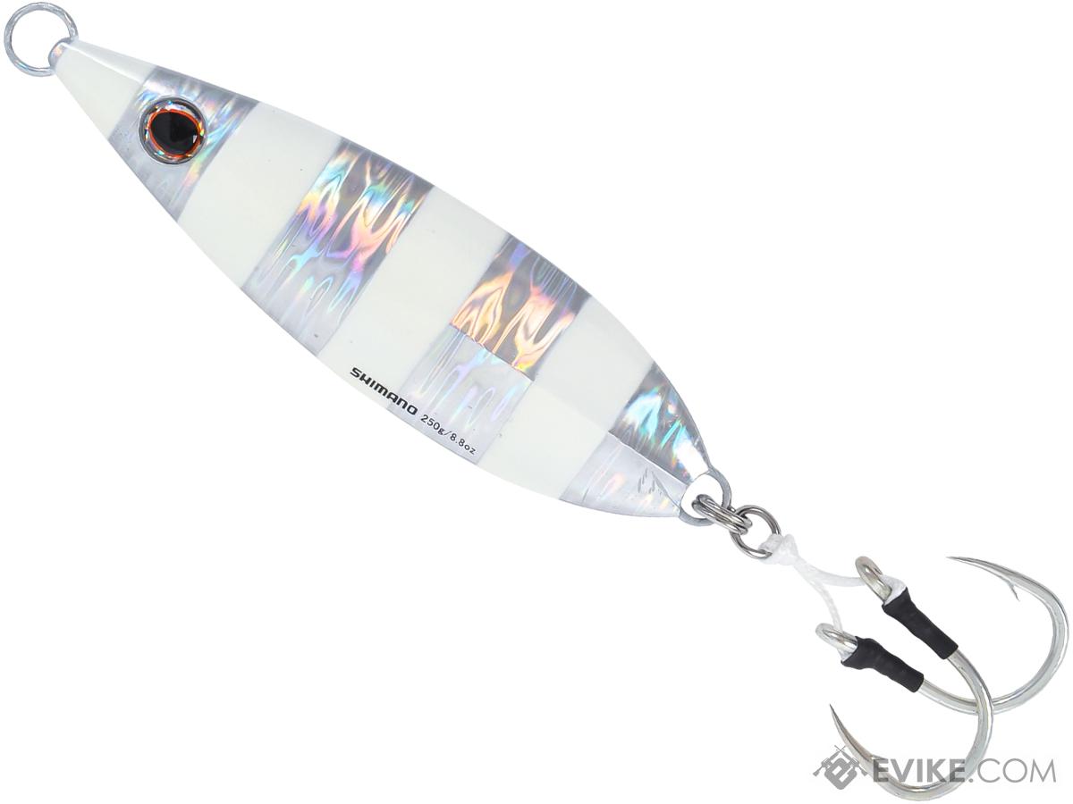 Shimano Butterfly Flat Fall Jig (Color: Zebra Glow / 100g)