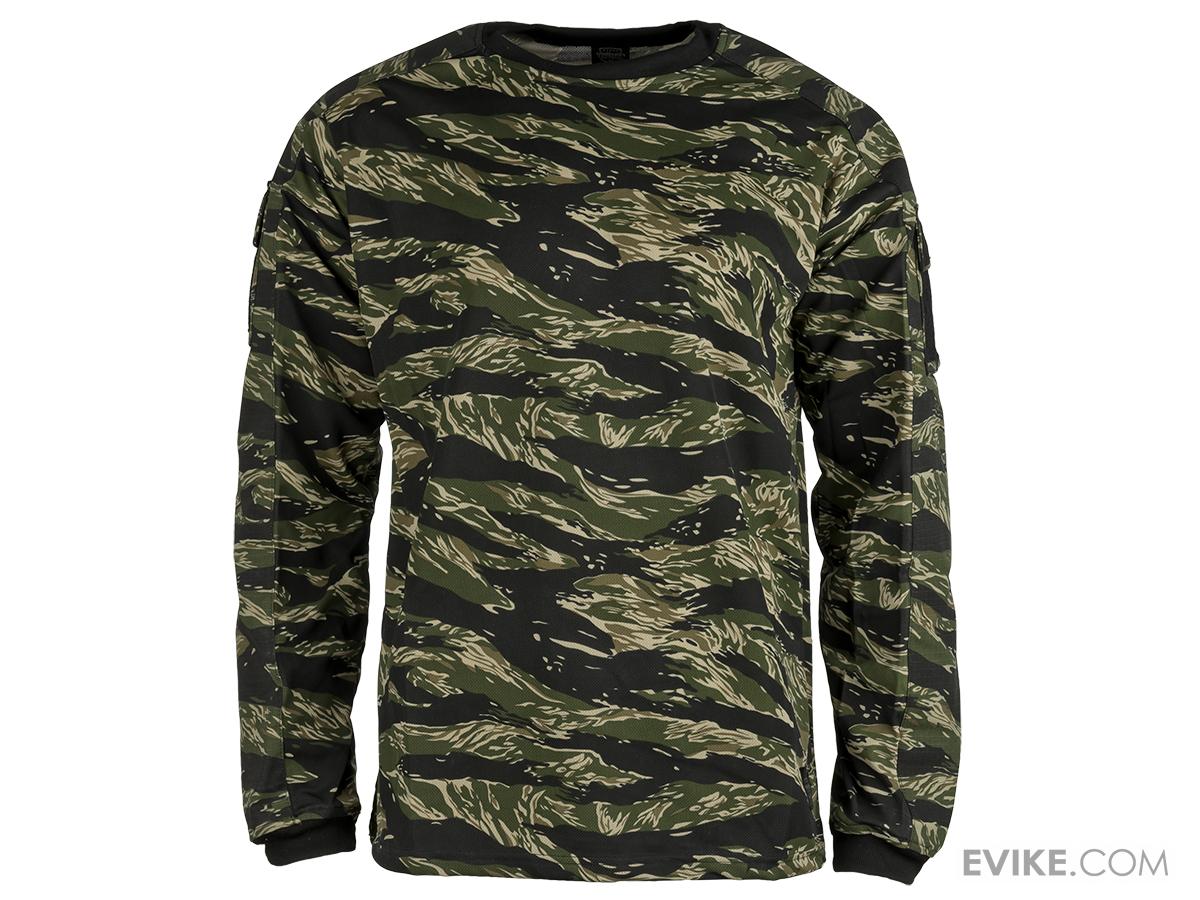 Valken Combat KILO Shirt (Color Tiger Stripe / Large), Tactical Gear