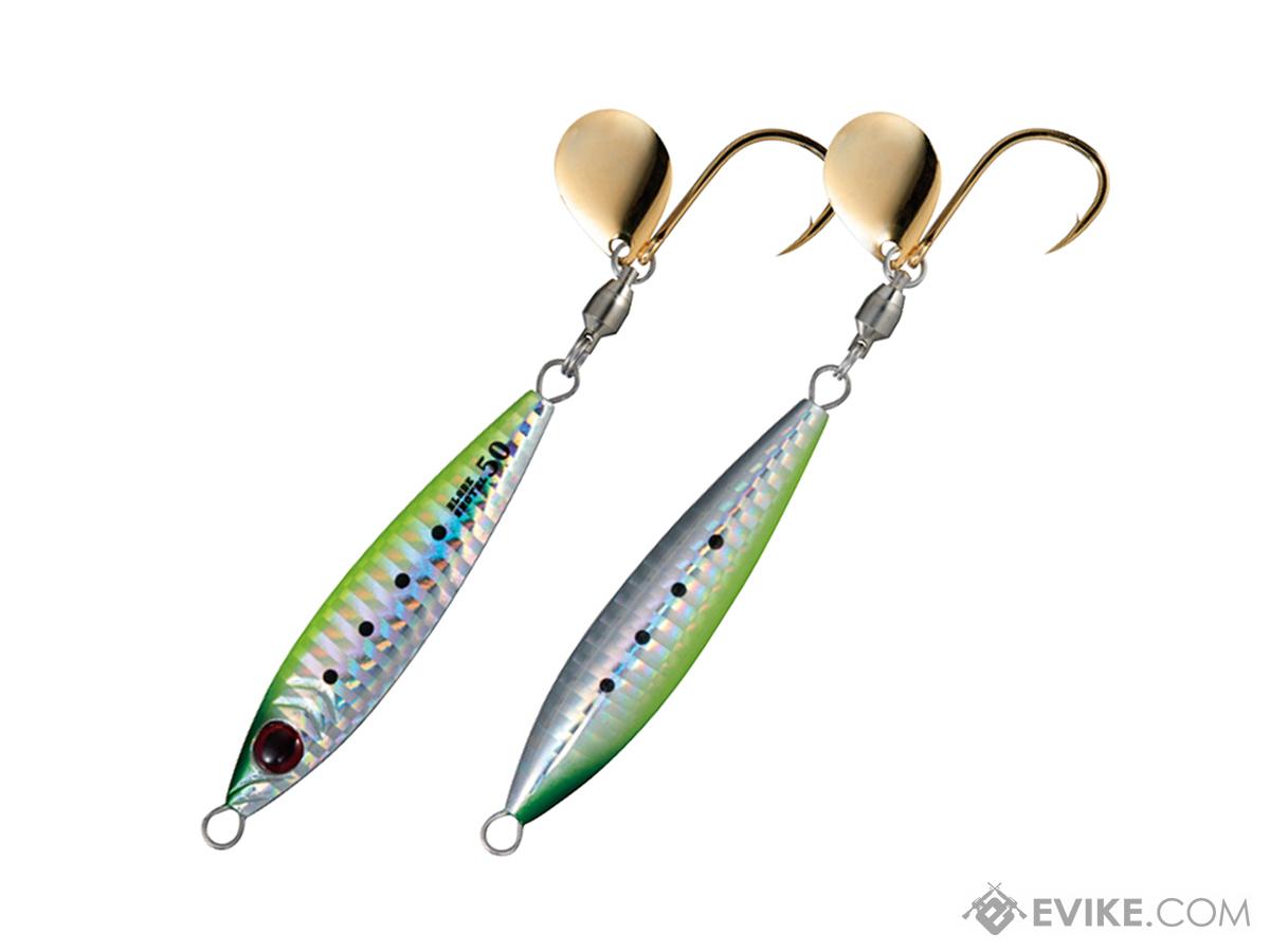 Shout! Fishing Tackle Blade Shotel Fishing Jig (Color: Chartreuse Sardine / 60g)