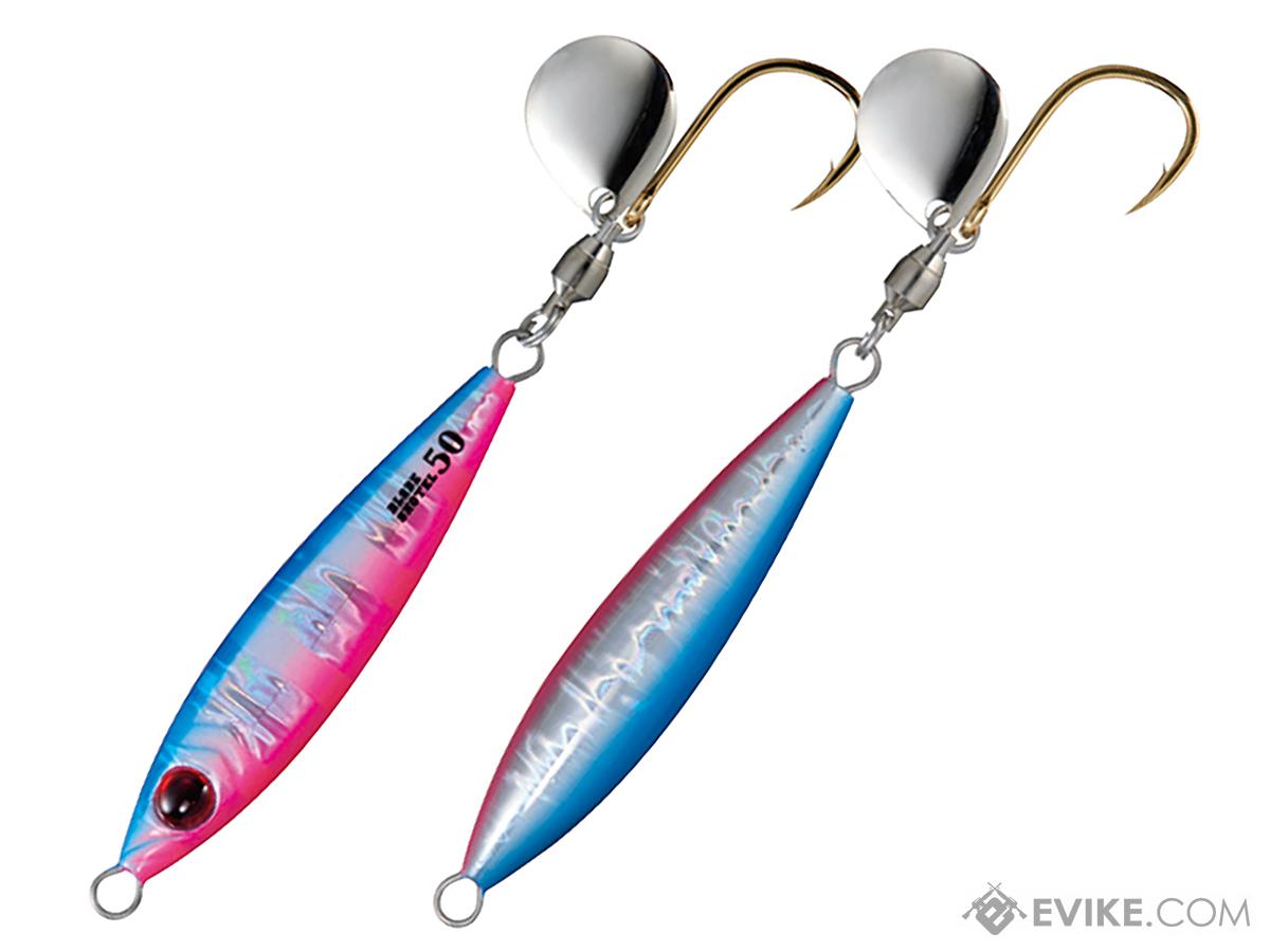 Shout! Fishing Tackle Blade Shotel Fishing Jig (Color: Blue Pink Zebra Glow / 100g)