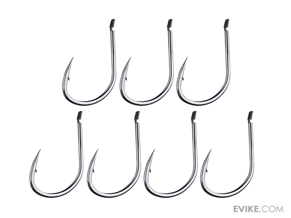 Lot De 9 Hameçons Jigging Shout 209-TC TC Spark Jigging Single Hook, Taille 1/0, Noirs