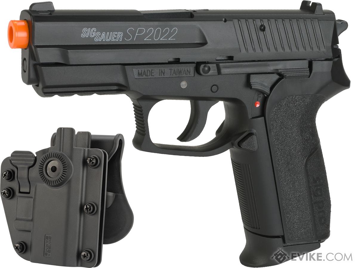 Swiss Arms Licensed SIG Sauer SP2022 CO2 Airsoft Gas Non-Blowback Pistol by KWC (Model: Carry Package)