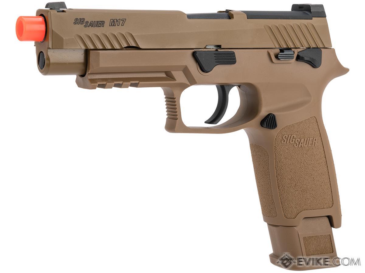 SIG Sauer ProForce P320 M17 MHS Airsoft GBB Pistol (Color: Tan / Green Gas / Precision Package)