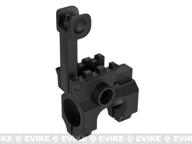 Flip up Front Sight Tower for M4 / M16 Series Airsoft AEG Rifles