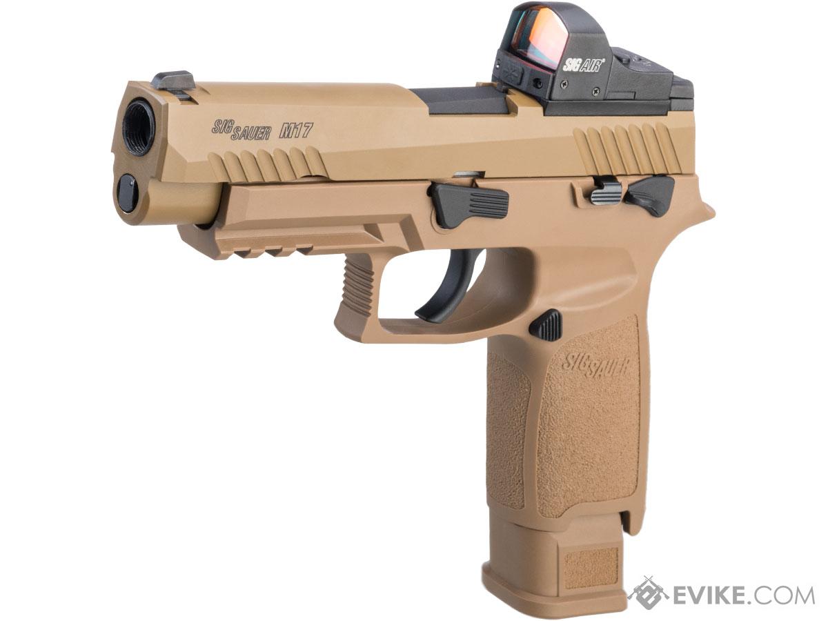 SIG Sauer ProForce P320 M17 MHS Airsoft GBB Pistol (Color: Tan / CO2 / Competition Package)