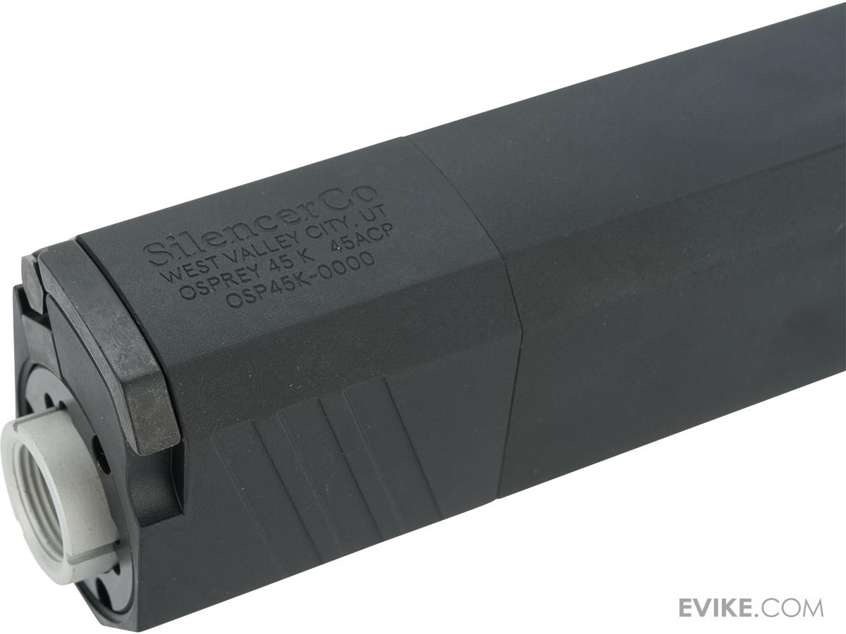 SilencerCo Osprey Mock Suppressor 14mm CCW (Color Black / 45K