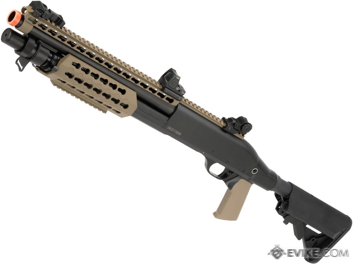 Secutor Arms Velites Spring Powered Airsoft Tri-Shot Shotgun (Model: S-V / Tan)